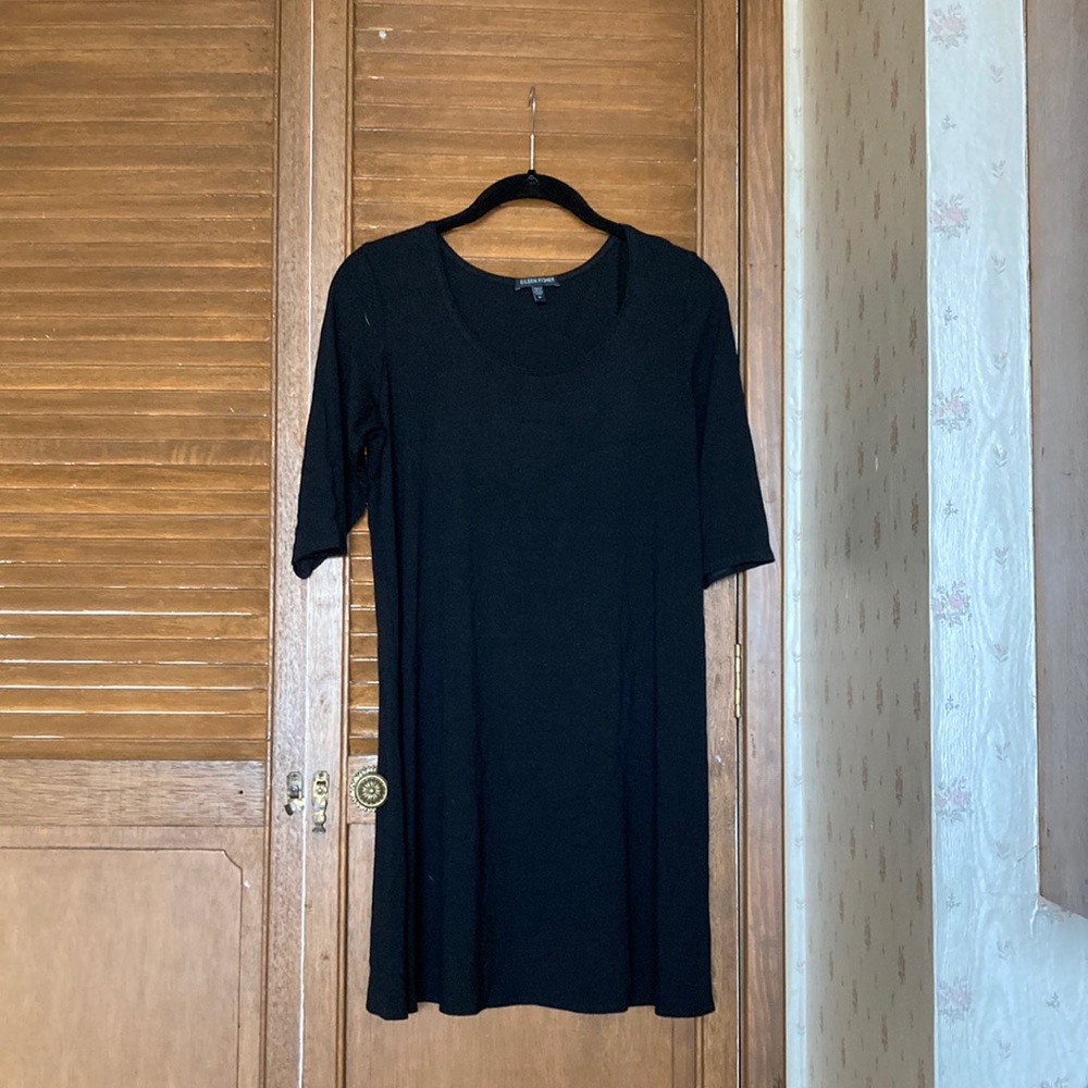 Eileen Fisher All Black ShirtDress